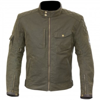 Blouson Moto Merlin Hamstall Wax Cotton Brown Blouson Moto Merlin Hamstall Wax Cotton Brown