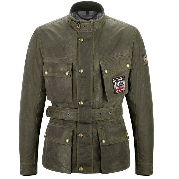 Veste Moto Belstaff Jubilee Trialmaster Soy British Green