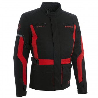 Veste Moto Bering Lucas Noir Rouge