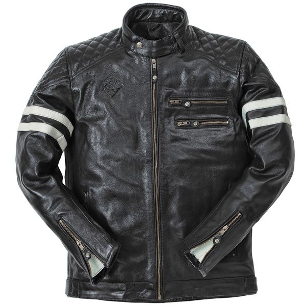 Veste Moto Ride & Sons Magnificient Buffalo Skin Black