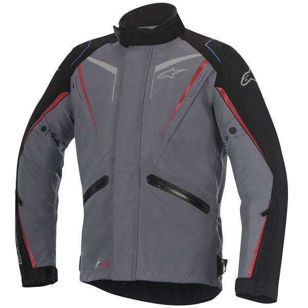 Veste Moto Alpinestars Yokohama Drystar Dark Grey Red Veste Moto Alpinestars Yokohama Drystar Dark Grey Red