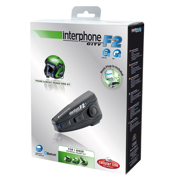 Kit bluetooth et intercoms Cellular Line F2 City Interphone