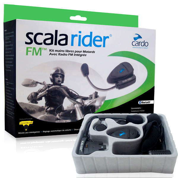Kit bluetooth et intercoms Cardo Scala Rider FM