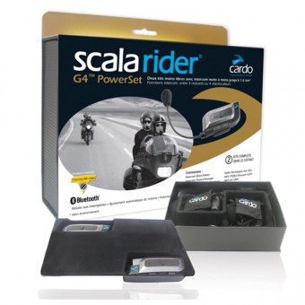 Kit bluetooth et intercoms Cardo Scala G4 Power Set