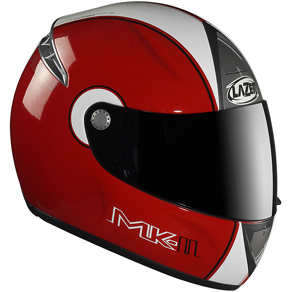 Casque Integral Lazer Fiber D1 MK II Rouge Blanc