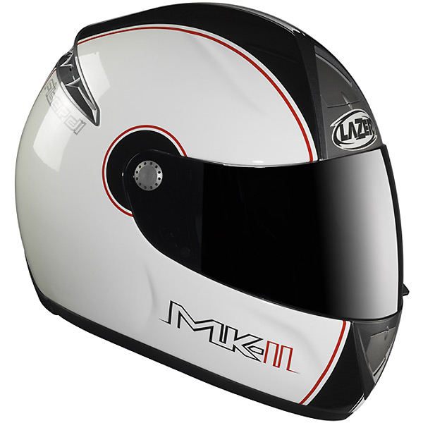 Casque Integral Lazer Fiber D1 MK II Blanc Noir