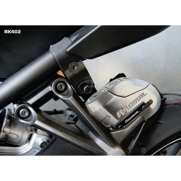 RADIKAL RK10 Antivol Moto Homologué SRA Bloque Disque Alarme Sécurité  Premium, Acier Hi-Tech, Double Verrouillage, Système d'Alarme Haut de Gamme  avec