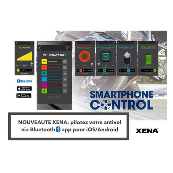 Xena Bloque disque Alarme XX10 Bluetooth SRA