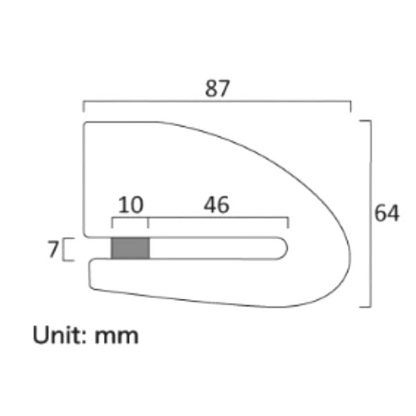 Xena Bloque disque Alarme XX10 SRA