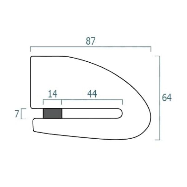 Xena Bloque disque Alarme XX14 Bluetooth SRA