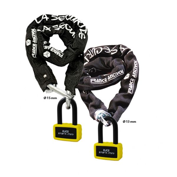 Chaines France Antivol Elite Stark Mini Long Chaine SRA 110 cm