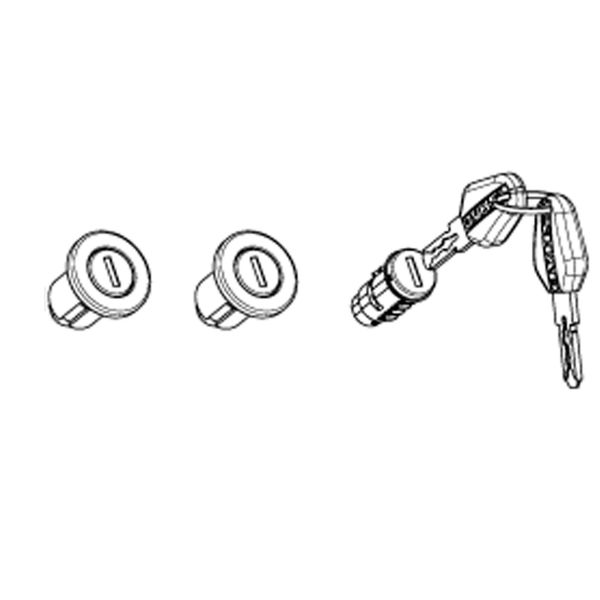 Accessoires Top case Shad 3 Barillets + cles standard