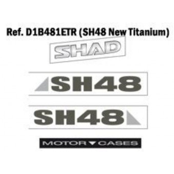 Accessoires Top case Shad Autocollants SH48 Gris Accessoires Top case Shad Autocollants SH48 Gris