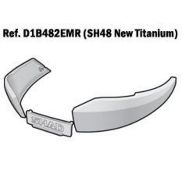 Accessoires Top case Shad Bandes laterales SH48 Titanium