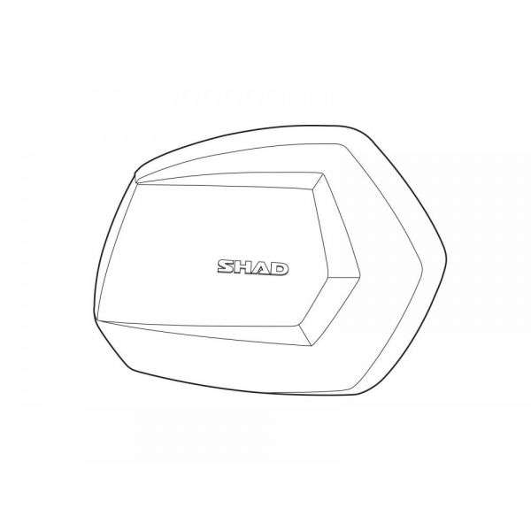 Accessoires valises Shad Couvercle SH35 Aluminium Droit