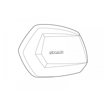 Accessoires valises Shad Couvercle SH35 Aluminium Gauche