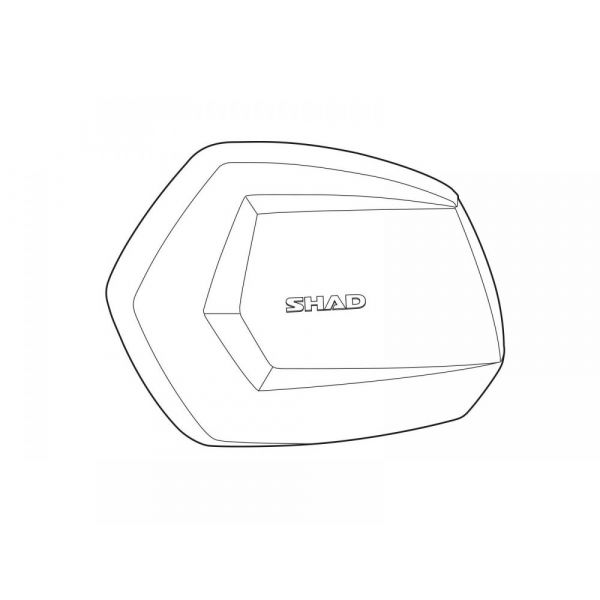 Accessoires valises Shad Couvercle SH35 Aluminium Gauche