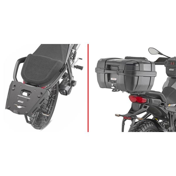 Kit de fixation Top Case Givi Support Monokey SRA8208 Moto Guzzi Stelvio 1000 (24) Kit de fixation Top Case Givi Support Monokey SRA8208 Moto Guzzi Stelvio 1000 (24)