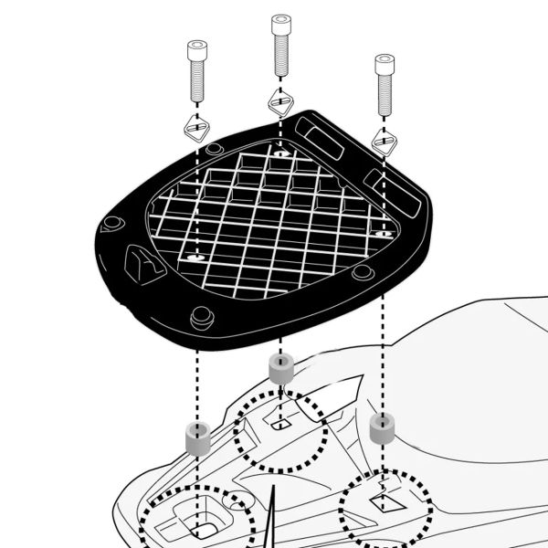 Givi Support Top-Case Monolock SR5623 Piaggio Liberty 50 125 150 (25)