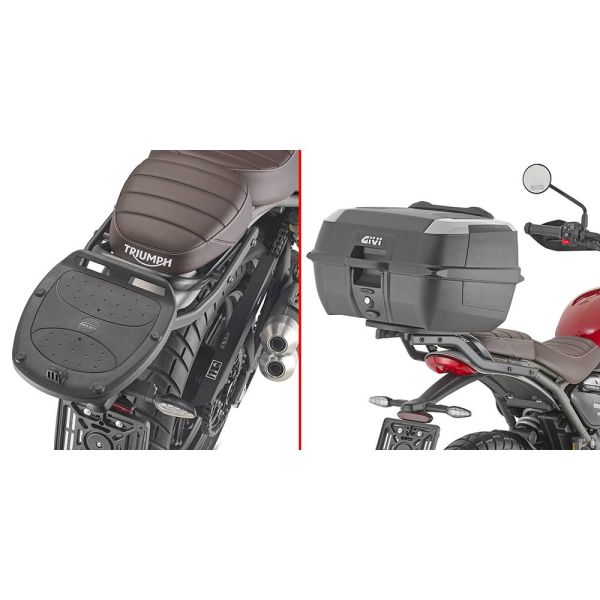 Kit de fixation Top Case Givi Support Monolock SR6424 Triumph Speed 400/Scrambler 400X (24) Kit de fixation Top Case Givi Support Monolock SR6424 Triumph Speed 400/Scrambler 400X (24)