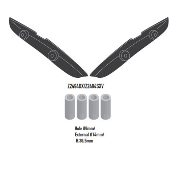 Kits de fixation valise Givi Kit specifique 6419KIT Triumph Trident 660 (21-23) Kits de fixation valise Givi Kit specifique 6419KIT Triumph Trident 660 (21-23)