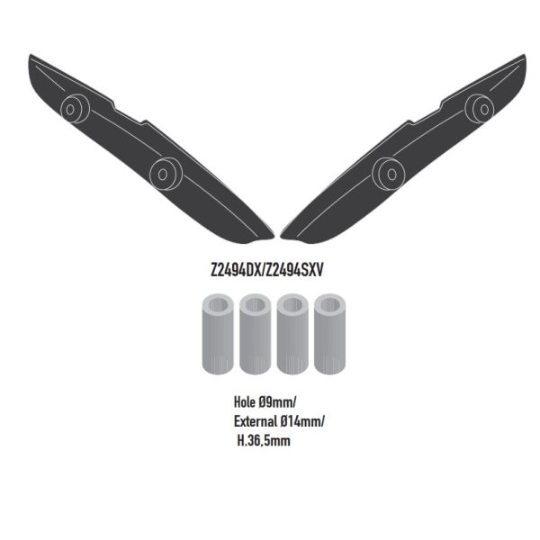 Kits de fixation valise Givi Kit specifique 6419KIT Triumph Trident 660 (21-23)