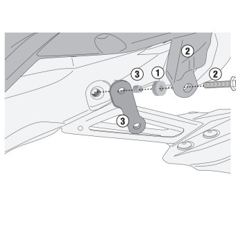 Kits de fixation valise Givi Kit specifique PL2148KIT Yamaha Tracer 700 (20-23)