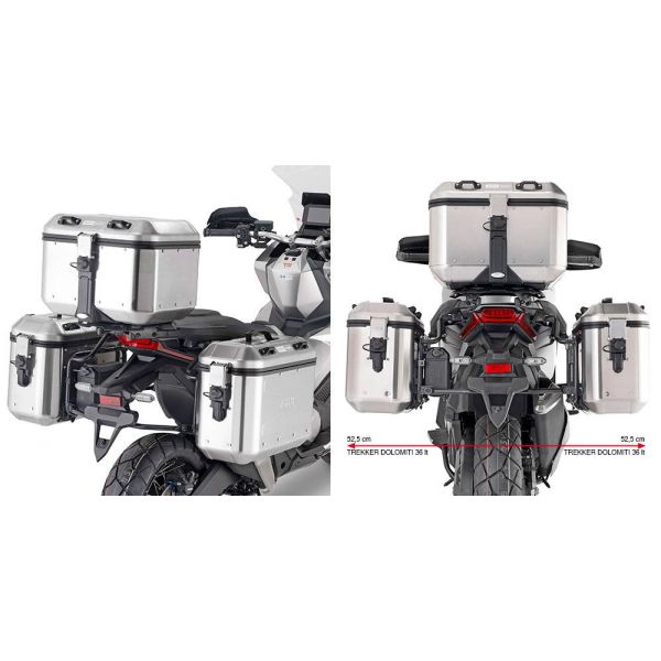 Kits de fixation valise Givi Support Valises Monokey PLO1188MK Honda X-ADV750/Forza 750 (21-23)