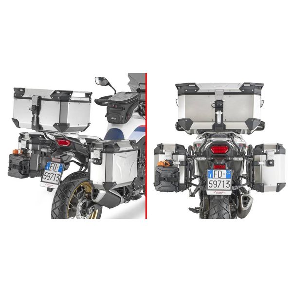 Kits de fixation valise Givi Support Valises Trekker Outback PLO1201CAM Honda XL750 Transalp (23) Kits de fixation valise Givi Support Valises Trekker Outback PLO1201CAM Honda XL750 Transalp (23)