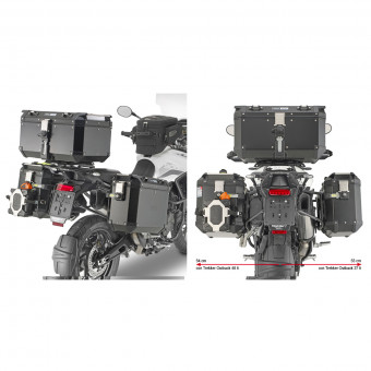 Kits de fixation valise Givi Support valises Trekker Outback PLO6415CAM Triumph Tiger 900 (20-21)