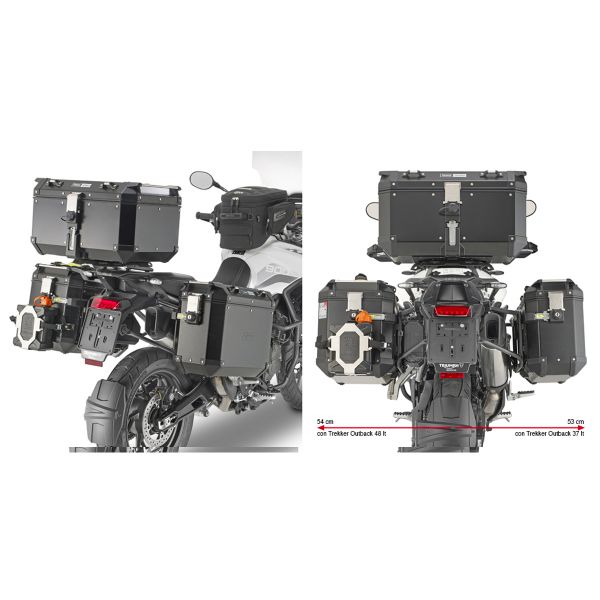 Kits de fixation valise Givi Support valises Trekker Outback PLO6415CAM Triumph Tiger 900 (20-21)
