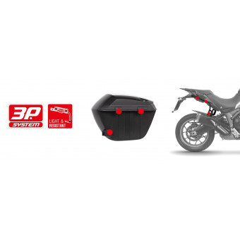 Shad Valises Laterales SH23 Noir brut Pack