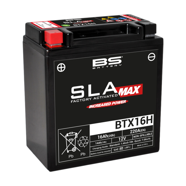Batterie Moto BS Battery BS Battery BTX16H SLA-MAX