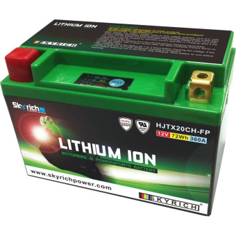 Batterie Moto SKYRICH SKYRICH Lithium Ion LTX20CH-BS ultra légère Batterie Moto SKYRICH SKYRICH Lithium Ion LTX20CH-BS ultra légère