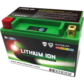 Batterie Moto SKYRICH SKYRICH Lithium Ion LTX9-BS ultra légère Batterie Moto SKYRICH SKYRICH Lithium Ion LTX9-BS ultra légère