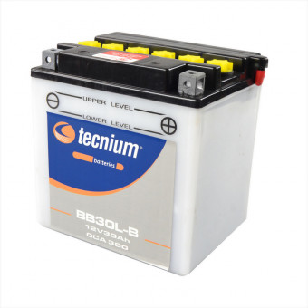 Batterie Moto Tecnium Batterie Tecnium BB30L-B conventionnelle Batterie Moto Tecnium Batterie Tecnium BB30L-B conventionnelle
