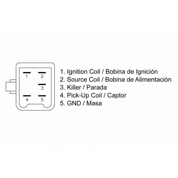 Boitier CDI Tecnium Boitier CDI Tecnium Peugeot/Rieju 50 (93-10)