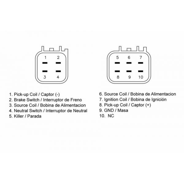 Tecnium Boîtier CDI Tecnium Yamaha YFM50 Raptor (04-08)