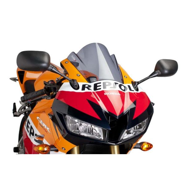 Bulle Puig Z-Racing Fumée Pour Honda CBR600RR 2023-2024 - Aérodynamique Améliorée, Acrylique 3 Mm