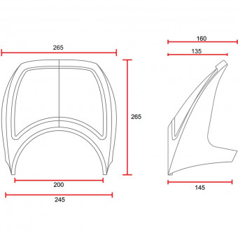 C-Racer Saute Vent Plaque Numero Universel