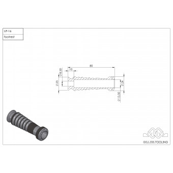 Gilles Tooling Cale Pieds RGK2 Sport Ducati Multistrada/Scrambler (15-16)