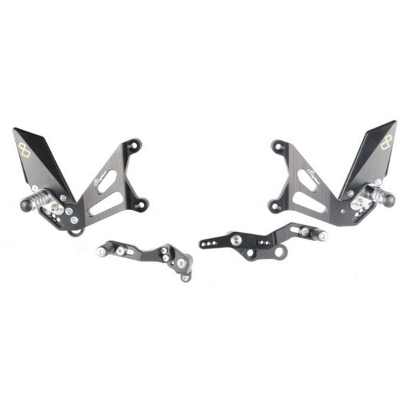 Commandes recul�es Lightech Fixes (standard/invers�e) MV Agusta Brutale 675/800 (12-16)