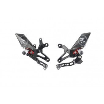 Commandes reculées Lightech Réglables/repliables (sélection inversée) Kawasaki ZX-6R (05-21) Commandes reculées Lightech Réglables/repliables (sélection inversée) Kawasaki ZX-6R (05-21)