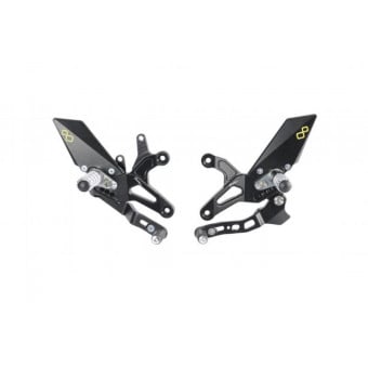 Commandes reculées Lightech Réglables/repliables (sélection inversée) Kawasaki ZX-6R (05-20) Commandes reculées Lightech Réglables/repliables (sélection inversée) Kawasaki ZX-6R (05-20)