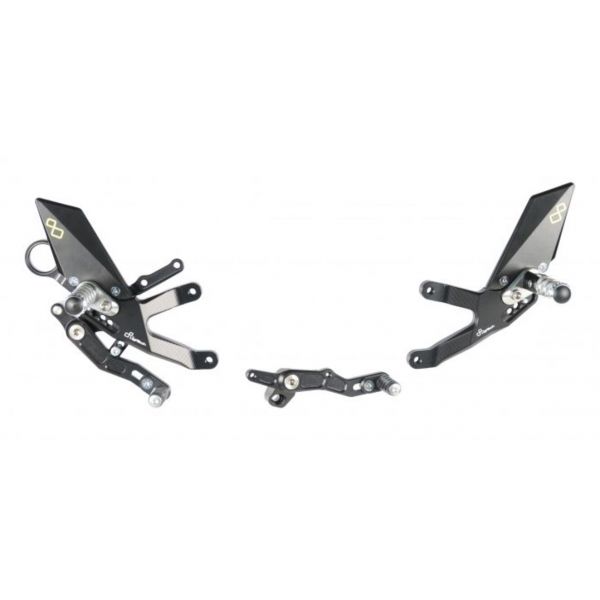 Commandes recules Lightech Rglables/repliables (standard/inverse) BMW S1000R/S1000RR (15-21)