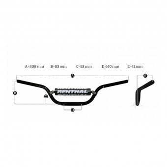 Renthal Guidon Fatbar KTM Bas 822