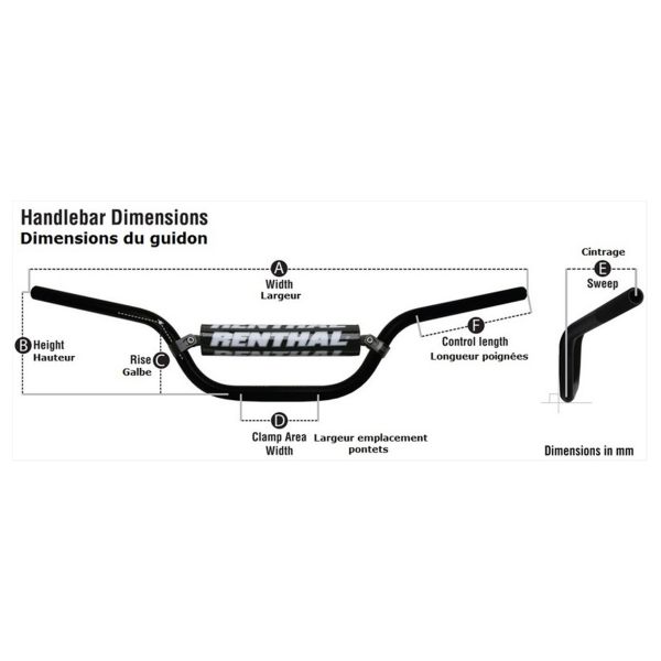 Renthal Guidon KTM SX65/Husqvarna TC65