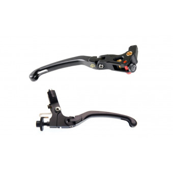 Paire Leviers Frein/Embrayage Pour Aprilia Tuono 2003-2019 (125cc) - Accossato, Compatibles Origine, Matériau Haut De Gamme