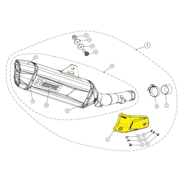 Accessoires échappement Akrapovic Pare Chaleur Carbone Yamaha Tenere 700 (19-22) Accessoires échappement Akrapovic Pare Chaleur Carbone Yamaha Tenere 700 (19-22)