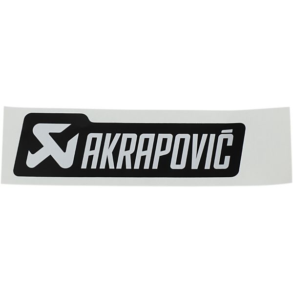 Accessoires chappement Akrapovic Sticker echappement long argent